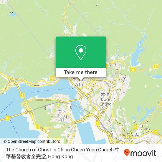 The Church of Christ in China Chuen Yuen Church 中華基督教會全完堂地圖