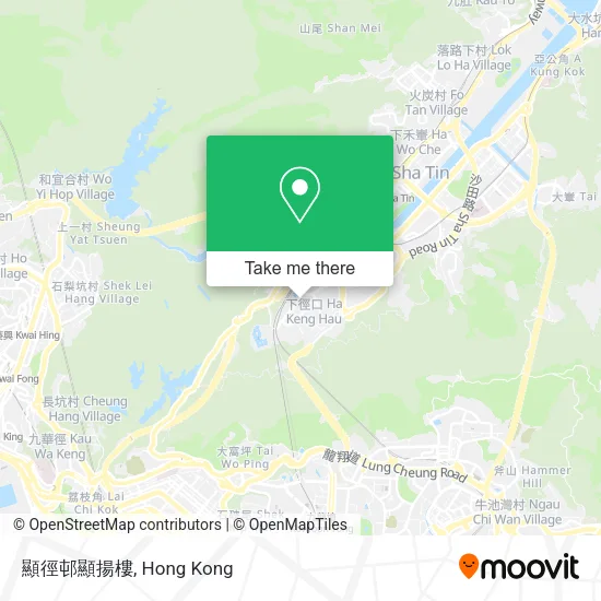 顯徑邨顯揚樓地圖