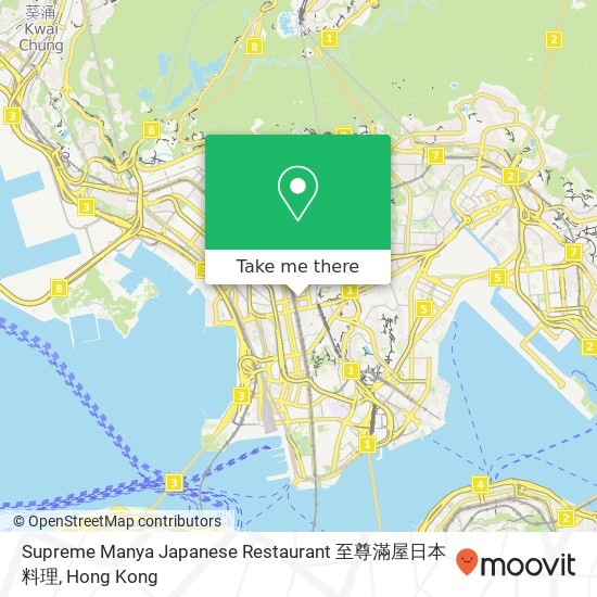 Supreme Manya Japanese Restaurant 至尊滿屋日本料理 map