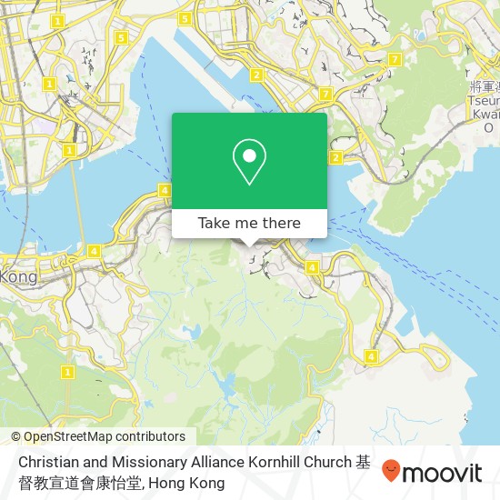 Christian and Missionary Alliance Kornhill Church 基督教宣道會康怡堂 map