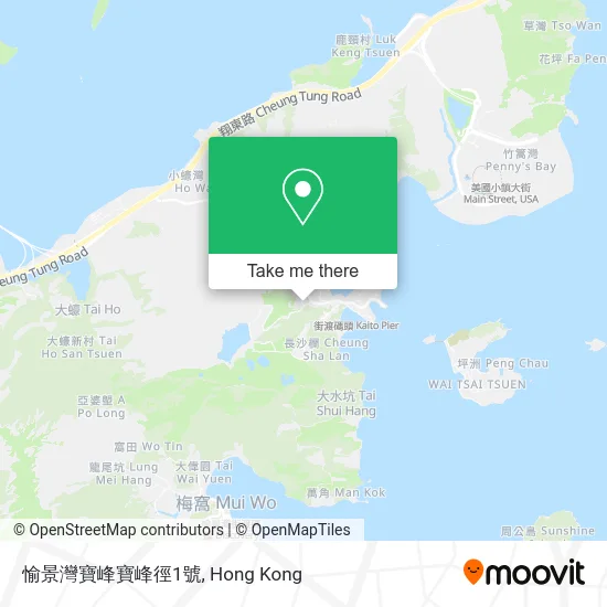 愉景灣寶峰寶峰徑1號 map