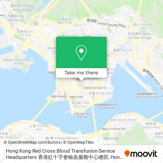 Hong Kong Red Cross Blood Transfusion Service Headquarters 香港紅十字會輸血服務中心總部 map