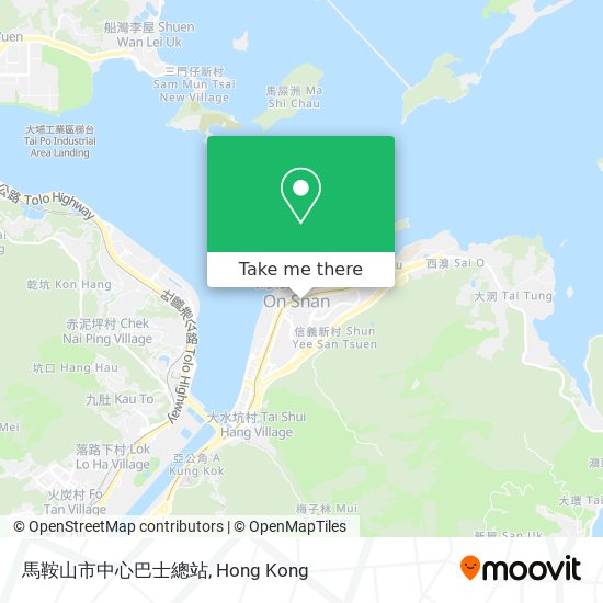 馬鞍山市中心巴士總站 map