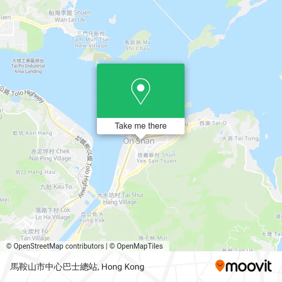 馬鞍山市中心巴士總站 map