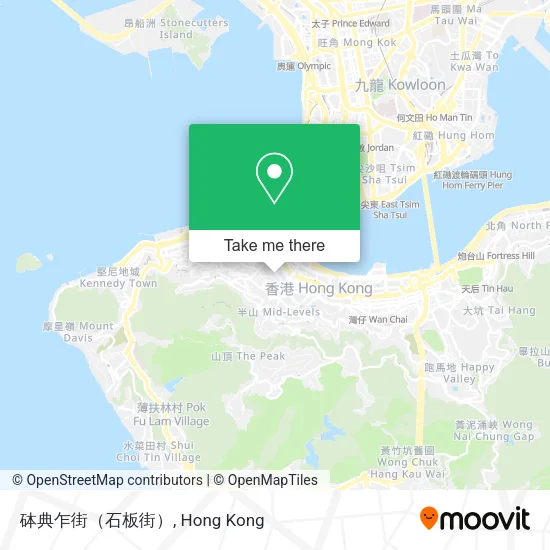 砵典乍街（石板街）地圖
