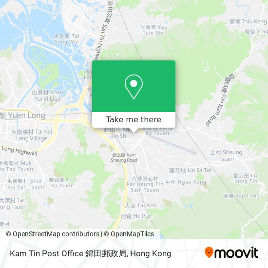 Kam Tin Post Office 錦田郵政局 map