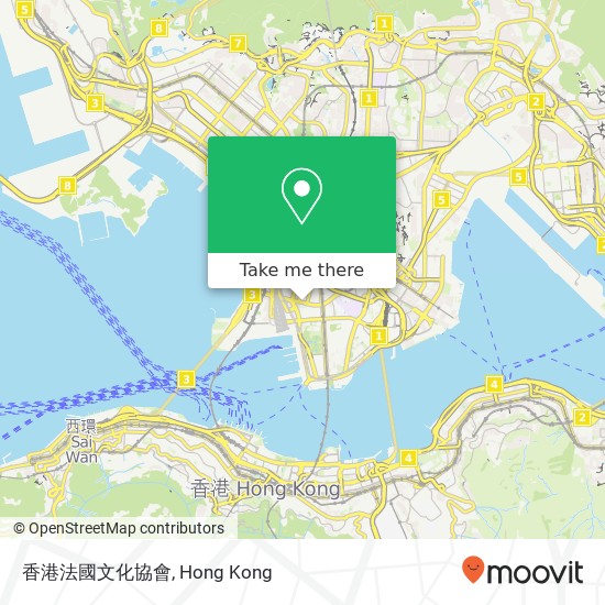 香港法國文化協會 map