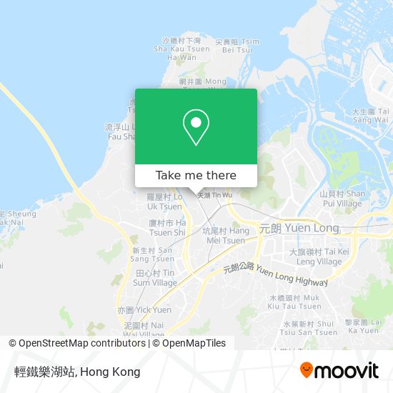 輕鐵樂湖站地圖