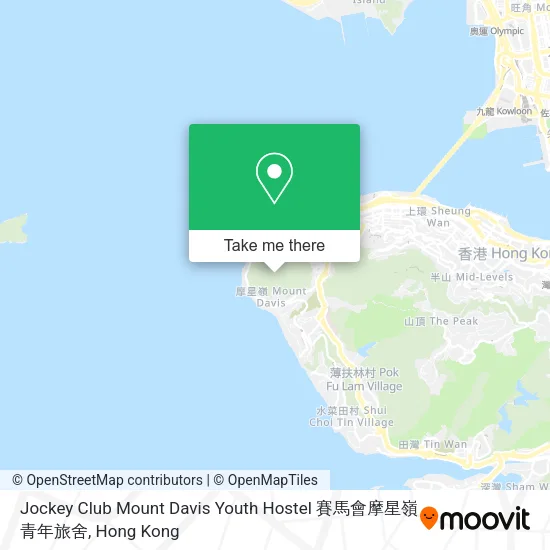 Jockey Club Mount Davis Youth Hostel 賽馬會摩星嶺青年旅舍 map