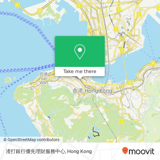 渣打銀行優先理財服務中心 map