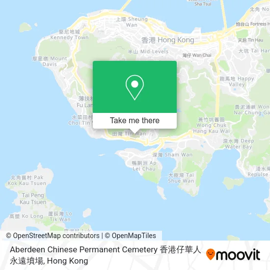 Aberdeen Chinese Permanent Cemetery 香港仔華人永遠墳場地圖