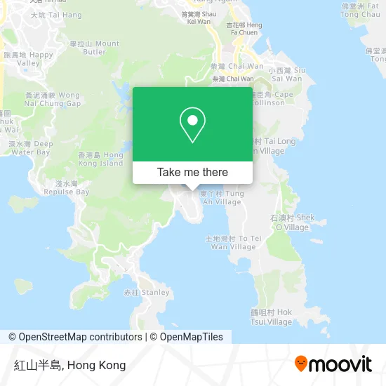 紅山半島 map
