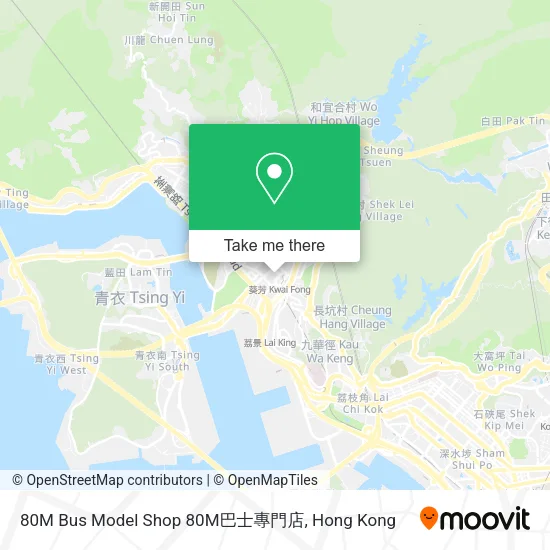 80M Bus Model Shop 80M巴士專門店地圖
