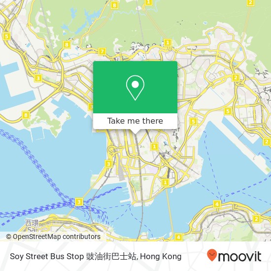 Soy Street Bus Stop 豉油街巴士站地圖