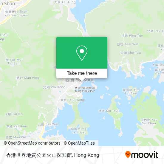 香港世界地質公園火山探知館地圖