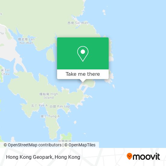 Hong Kong Geopark map