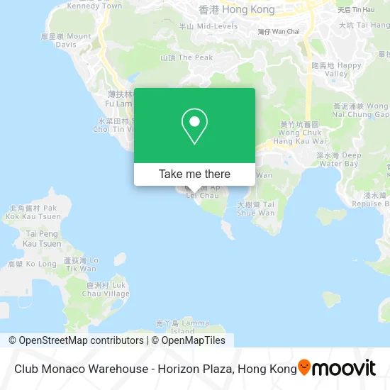 Club Monaco Warehouse - Horizon Plaza地圖