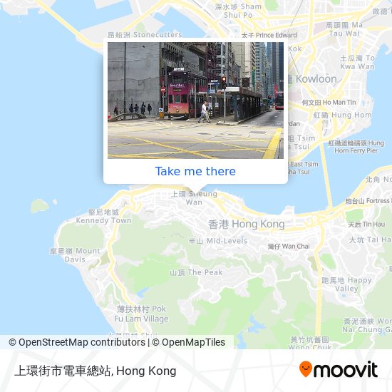 上環街市電車總站 map