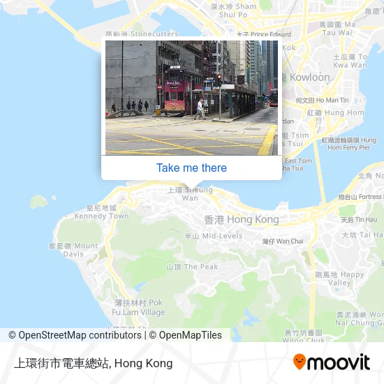 上環街市電車總站地圖