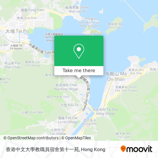 香港中文大學教職員宿舍第十一苑 map