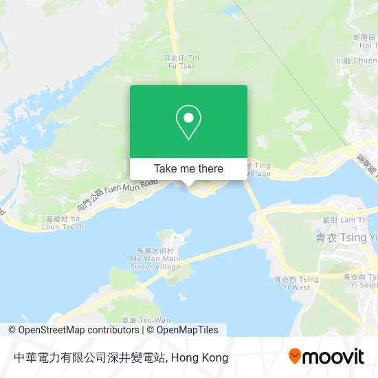 中華電力有限公司深井變電站 map