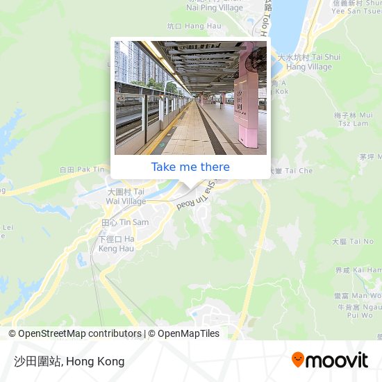 沙田圍站 map