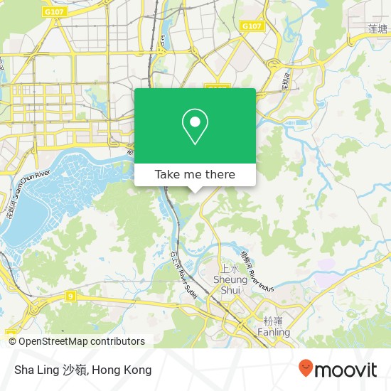 Sha Ling 沙嶺 map