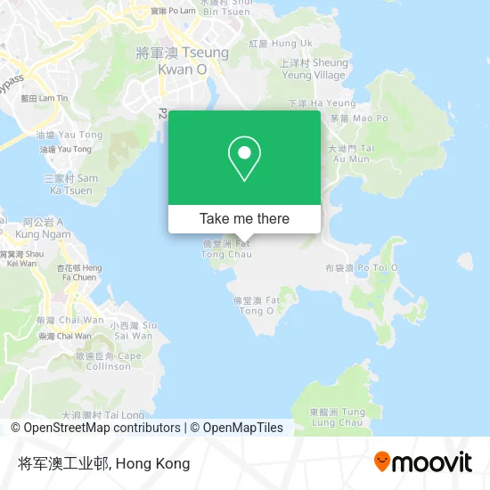 将军澳工业邨 map