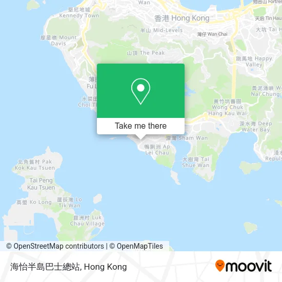 海怡半島巴士總站 map