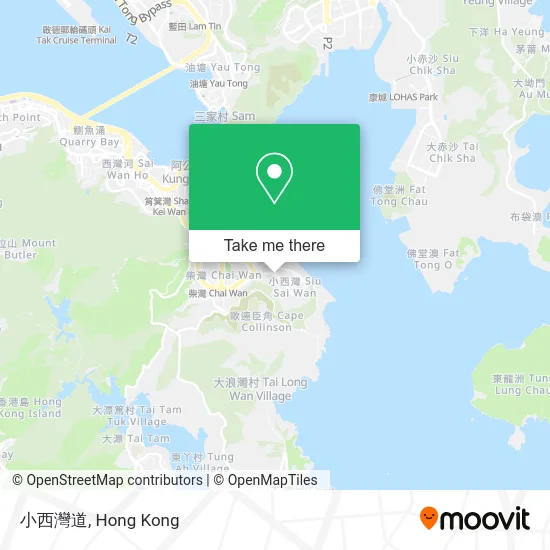 小西灣道 map