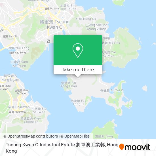 Tseung Kwan O Industrial Estate 將軍澳工業邨 map