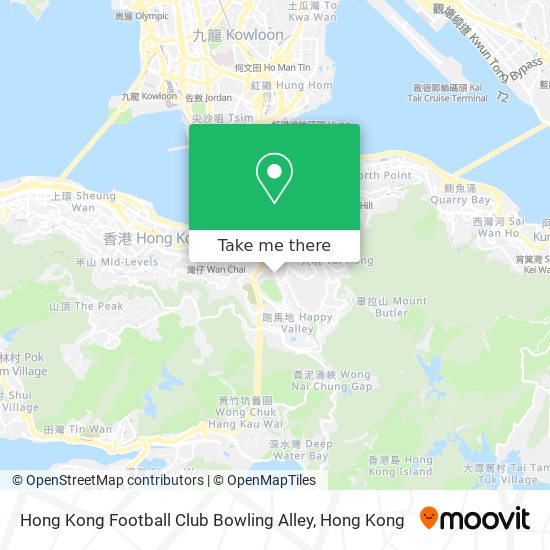 Hong Kong Football Club Bowling Alley map