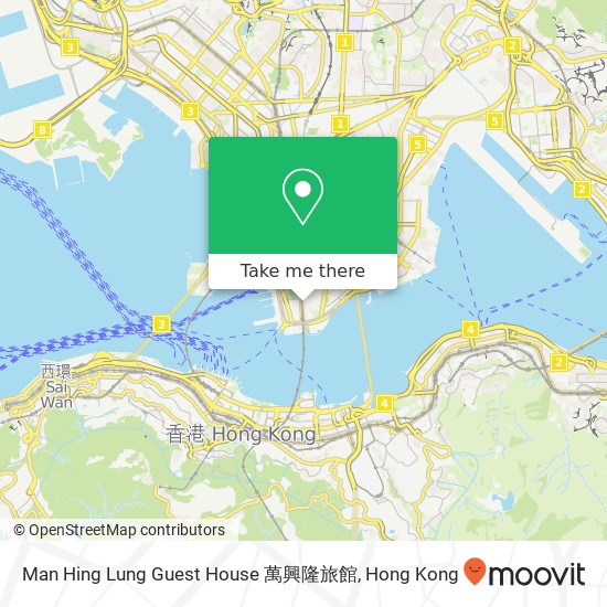 Man Hing Lung Guest House 萬興隆旅館 map