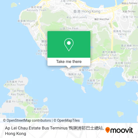 Ap Lei Chau Estate Bus Terminus 鴨脷洲邨巴士總站 map