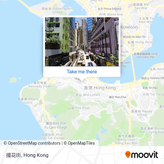 擺花街 map
