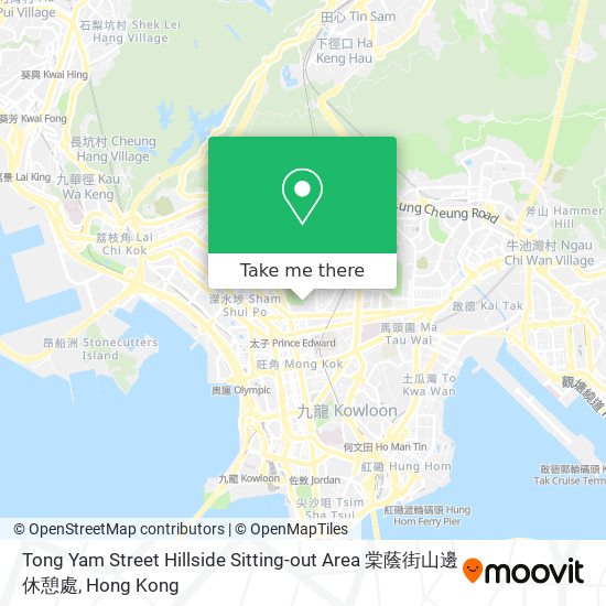 Tong Yam Street Hillside Sitting-out Area 棠蔭街山邊休憩處 map