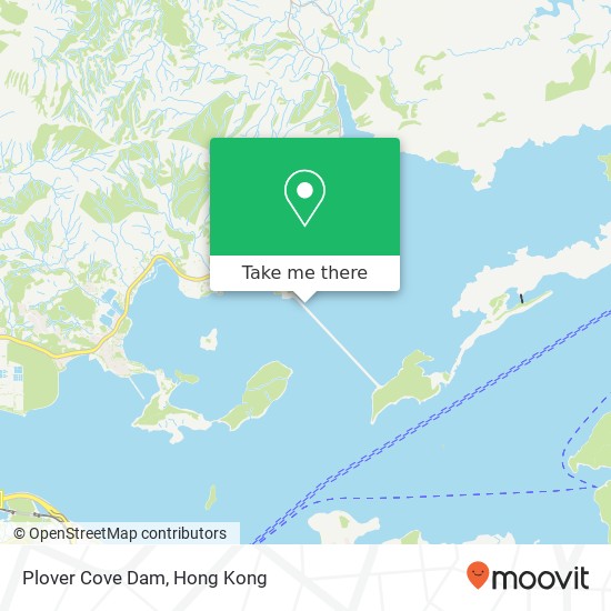 Plover Cove Dam map