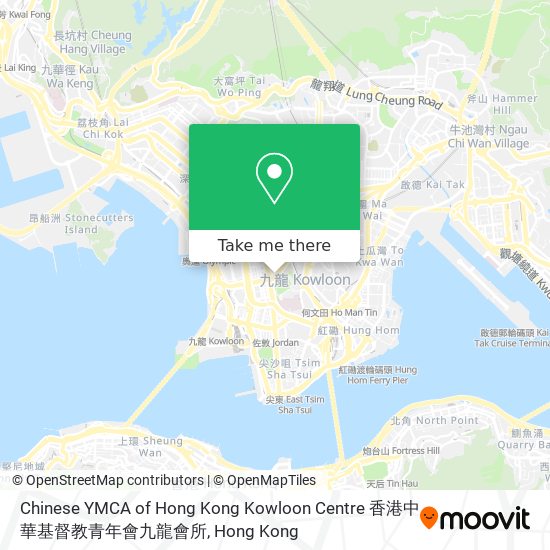 Chinese YMCA of Hong Kong Kowloon Centre 香港中華基督教青年會九龍會所 map