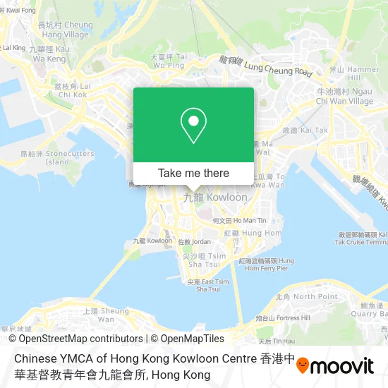 Chinese YMCA of Hong Kong Kowloon Centre 香港中華基督教青年會九龍會所地圖