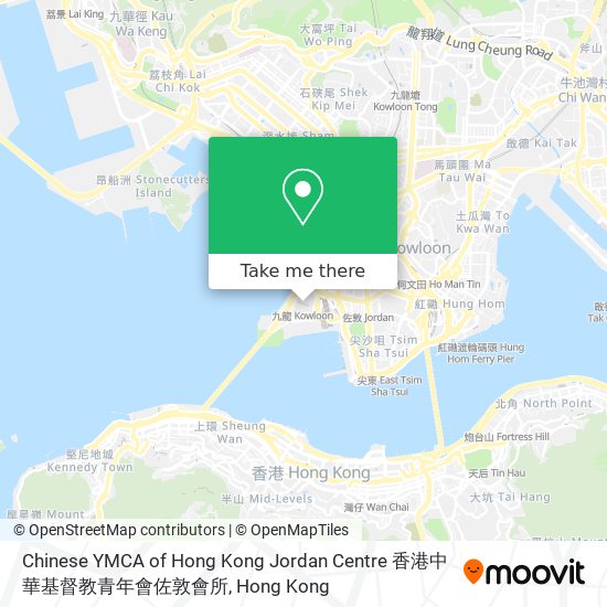 Chinese YMCA of Hong Kong Jordan Centre 香港中華基督教青年會佐敦會所 map