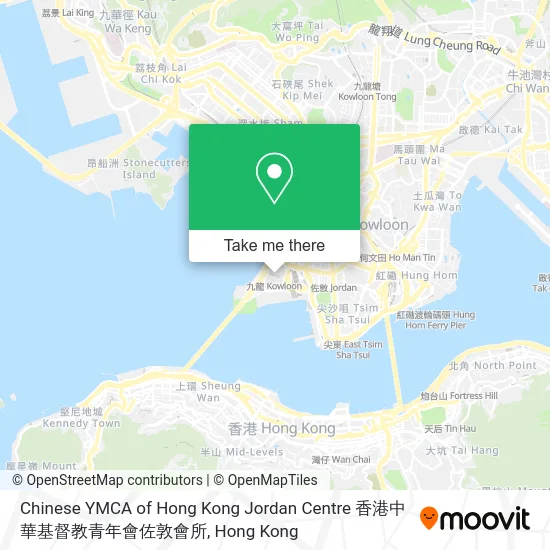Chinese YMCA of Hong Kong Jordan Centre 香港中華基督教青年會佐敦會所 map