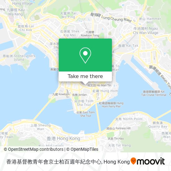 香港基督教青年會京士柏百週年紀念中心 map