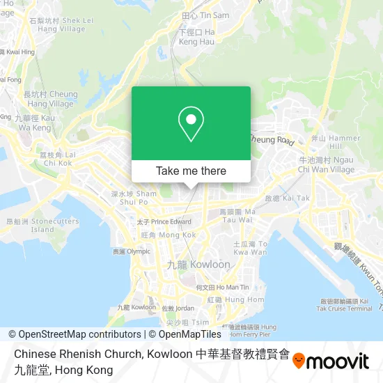Chinese Rhenish Church, Kowloon 中華基督教禮賢會九龍堂地圖