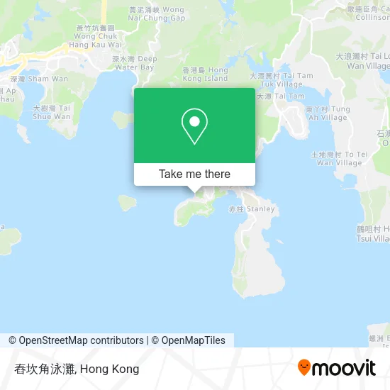 舂坎角泳灘地圖