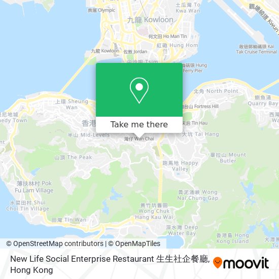 New Life Social Enterprise Restaurant 生生社企餐廳地圖