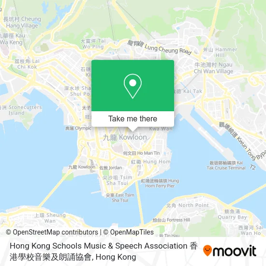 Hong Kong Schools Music & Speech Association 香港學校音樂及朗誦協會地圖
