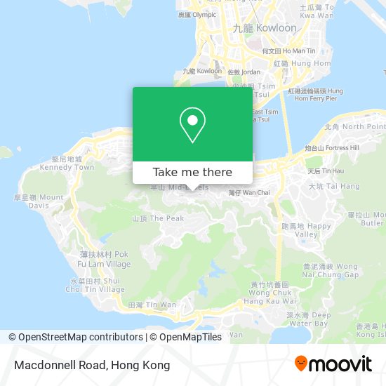Macdonnell Road map