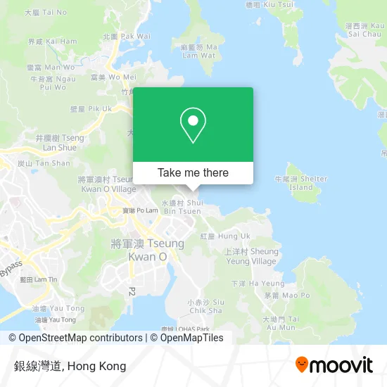 銀線灣道 map
