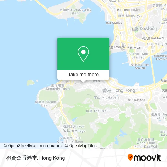 禮賢會香港堂 map