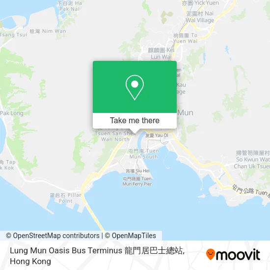 Lung Mun Oasis Bus Terminus 龍門居巴士總站 map